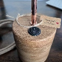 Turned Solid Oak Cylindrical Table Lamp 6.webp