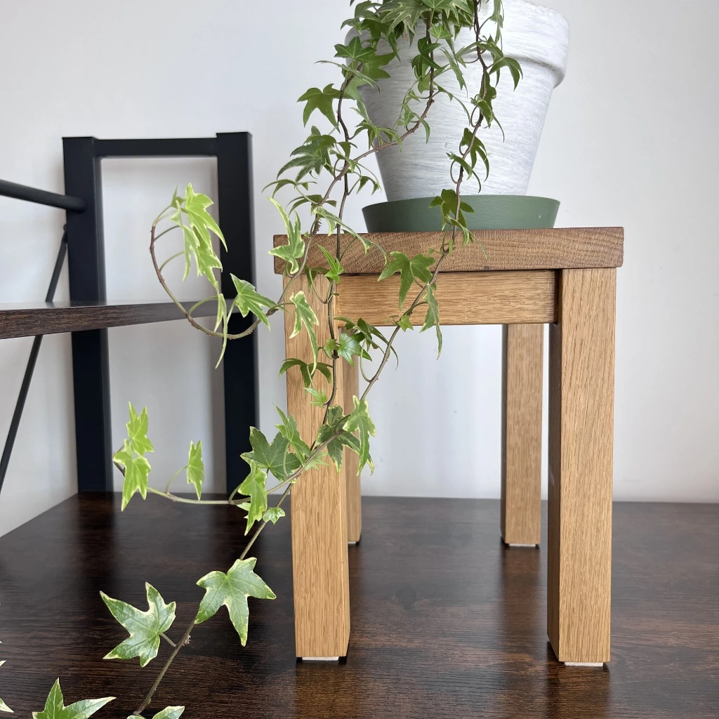Miniature English Oak Stool Display Riser, 2.webp