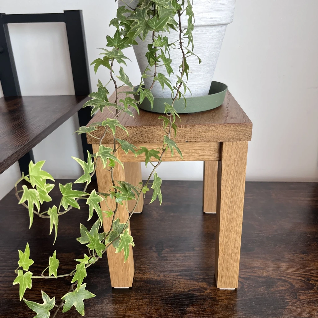 Miniature English Oak Stool Display Riser, 3.webp