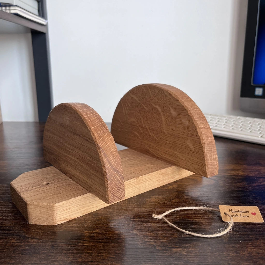 Oak Wall Shelf with Semi Circular 4.webp