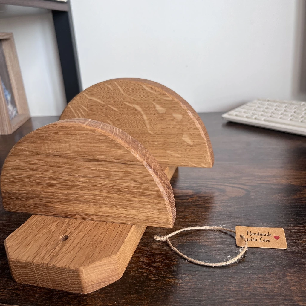Oak Wall Shelf with Semi Circular 5.webp