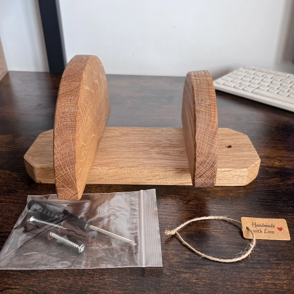 Oak Wall Shelf with Semi Circular 6.webp