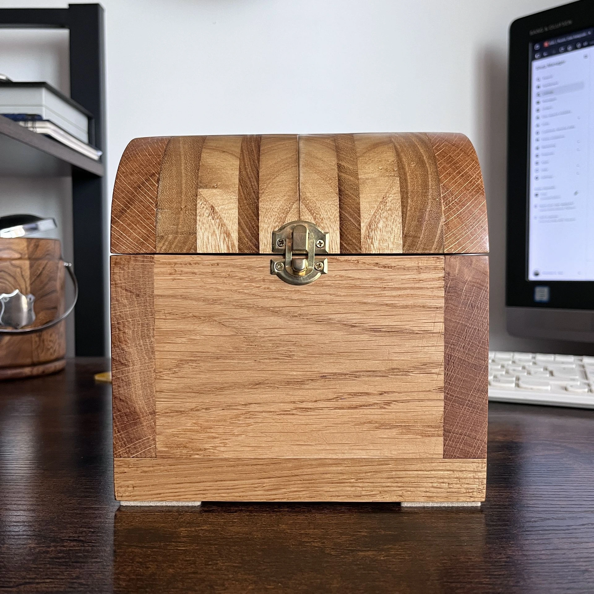Solid Oak & Paulownia Keepsake Box